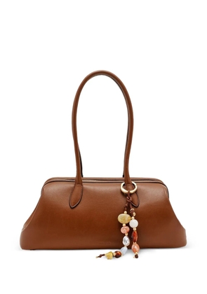 Cult Gaia Raia beaded shoulder bag - Brown