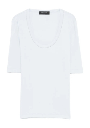 Fabiana Filippi scoop-neck jersey T-shirt - Blue