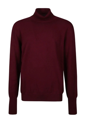 Ballantyne turtleneck cardigan - Red