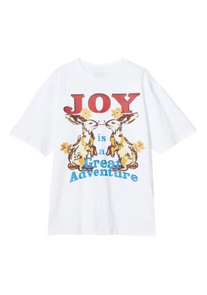 3.1 Phillip Lim embroidered-florals graphic T-shirt - White