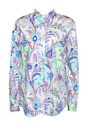 Etro Pre-Owned paisley-motif shirt - Blue