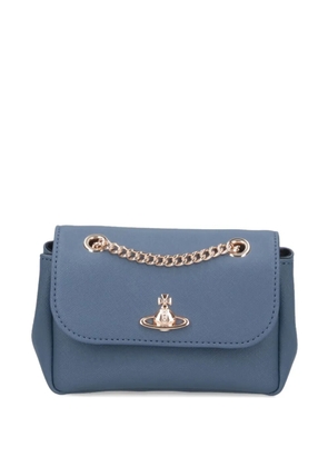 Vivienne Westwood chain-strap flap shoulder bag - Blue