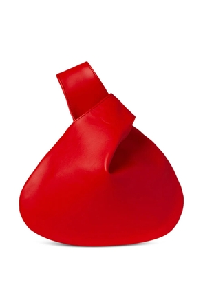 MARY SMALLWOOD Nexus satin clutch bag - Red