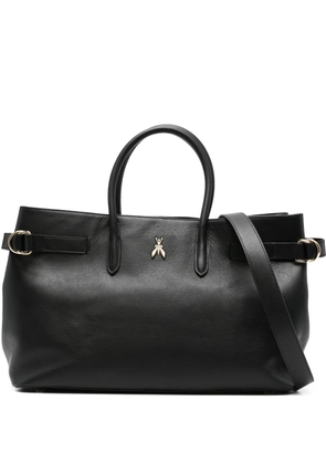 Patrizia Pepe New Business leather tote bag - Black