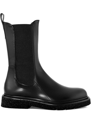 GUGLIELMO ROTTA elastic-insert leather boots - NERO