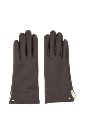 GIANNI CHIARINI leather gloves - Brown