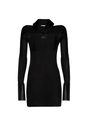 Ferragamo long sleeves mock neck T-shirt - Black