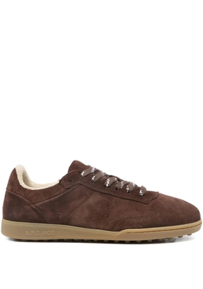 A.P.C. suede lace-up sneakers - Brown