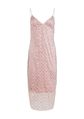 Fleur Du Mal embellished midi dress - Pink