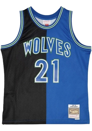 Mitchell & Ness 'NBA Timberwolves 1995 Kevin Garnett' Split Swingman basketball jersey - Blue