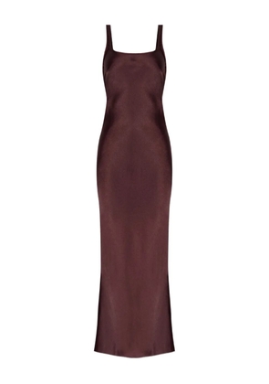 SAMSOE SAMSOE Sanuna square-neck split dress - Brown