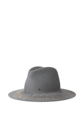 Maison Michel crystal-embellished hat - Grey