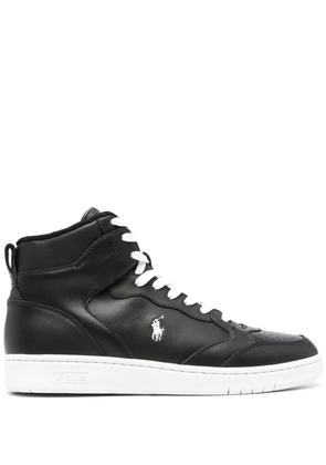 Polo Ralph Lauren logo-embroidered high-top sneakers - Black