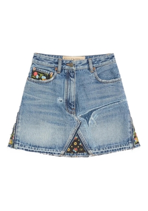 Valentino Garavani short denim skirt - Blue