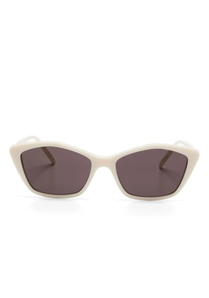 Saint Laurent Eyewear geometric-frame sunglasses - White
