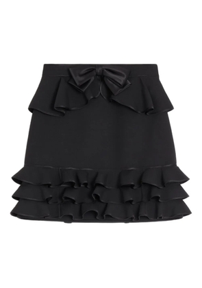 Valentino Garavani Crepe couture short skirt - Black