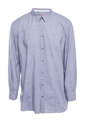 BOSS cotton checked shirt - Blue