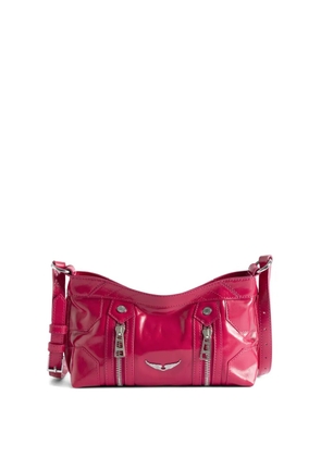 Zadig&Voltaire Sunny Mood zipped patent satchel bag - Pink