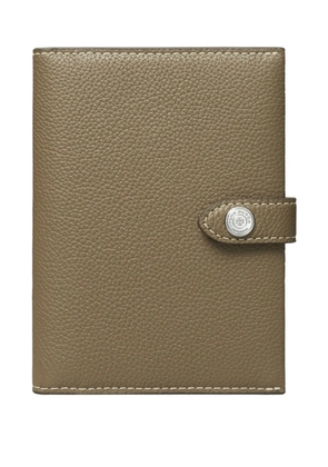 Tory Burch button leather passport case - Green