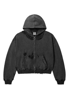 Vale Destroyer zip-up hoodie - Black