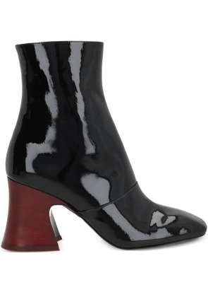 Chloé 80mm leather block-heel boots - Black