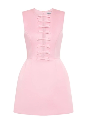 Rebecca Vallance Aymee bow-detail mini dress - Pink