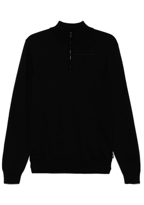 BOSS half-zip jumper - Black