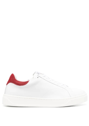 Lanvin logo-patch lace-up sneakers - White