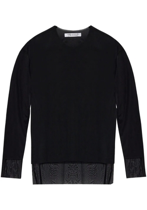 Comme Des Garçons Comme Des Garçons semi-sheer blouse - Black