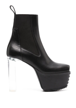 Rick Owens 160mm open-toe leather heeled boots - Black