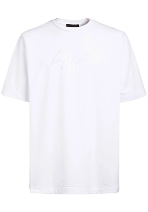 Giuseppe Zanotti Lr-44 laser-cut T-shirt - White