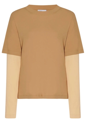 Rosetta Getty layered T-shirt - Brown