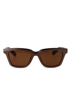 Jacquemus Carre rectangle-frame sunglasses - Brown
