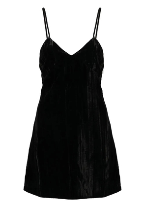 Saint Laurent velvet mini dress - Black