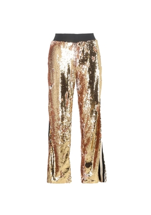 032c Serena sequin elasticated trousers - Gold