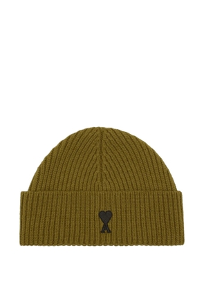 AMI Paris Ami de Coeur wool beanie - Green