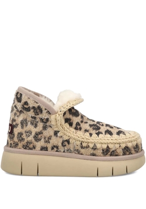 Mou leopard-pattern slip-on - Neutrals