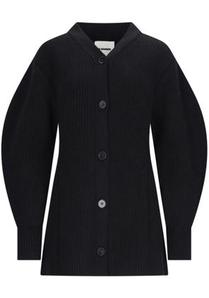 Jil Sander ribbed-knit cardigan - Black