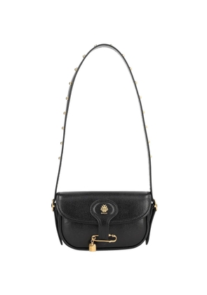 Bally safety-pin-detail leather shoulder bag - Black