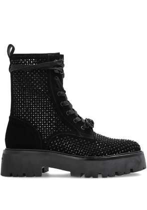 Kurt Geiger London embellished lace-up boots - Black