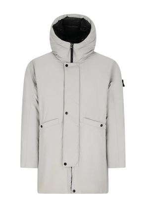 Stone Island hooded parka coat - Grey