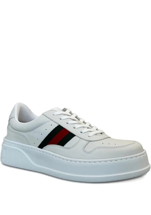 Gucci striped chunky sneakers - White