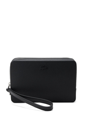 Lacoste Chantaco leather clutch bag - Black