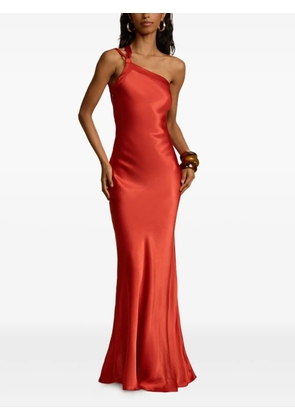ARCINA ORI Monique asymmetric tie gown dress - Red