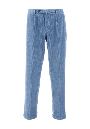 Briglia 1949 ribbed flap-pocket trousers - Blue