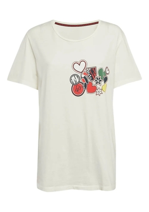 Carolina Herrera Vintage pre-owned graphic-print T-shirt - White
