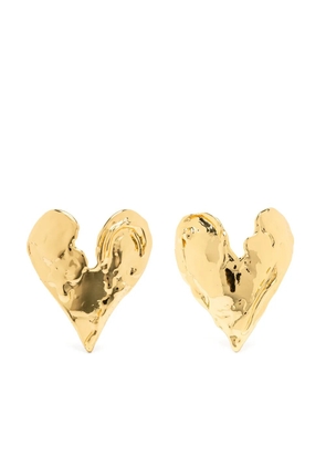 Vann Jewelry heart-motif stud earrings - Gold