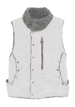Charlie Constantinou fleece-trims gilet - Grey