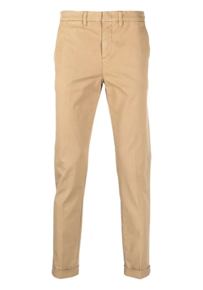 Fay slim-fit leg trousers - Brown