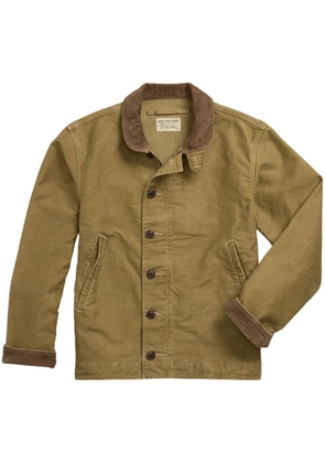 Ralph Lauren RRL corduroy-collar cotton jacket - Green